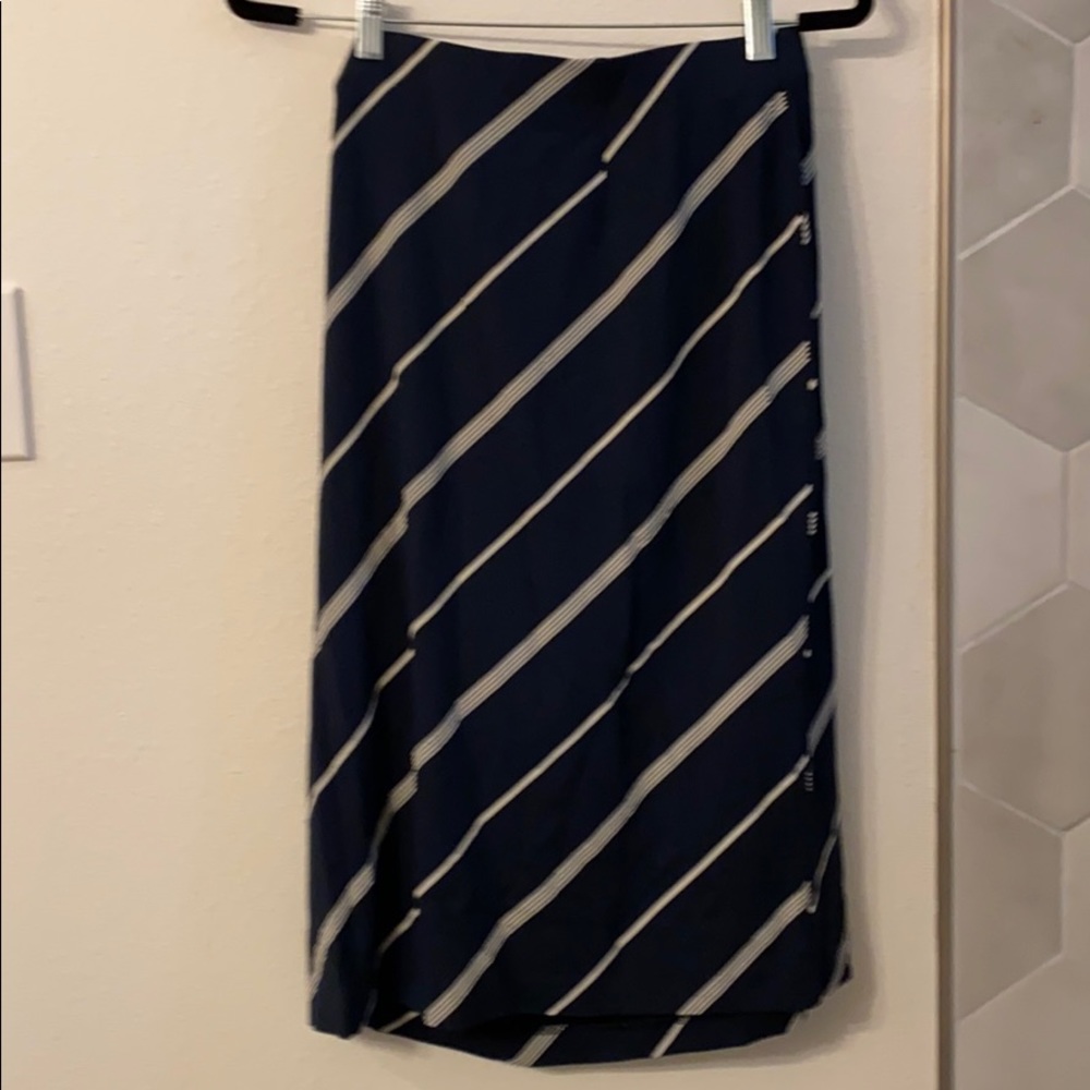 J Jill  Navy Knit Skirt PL